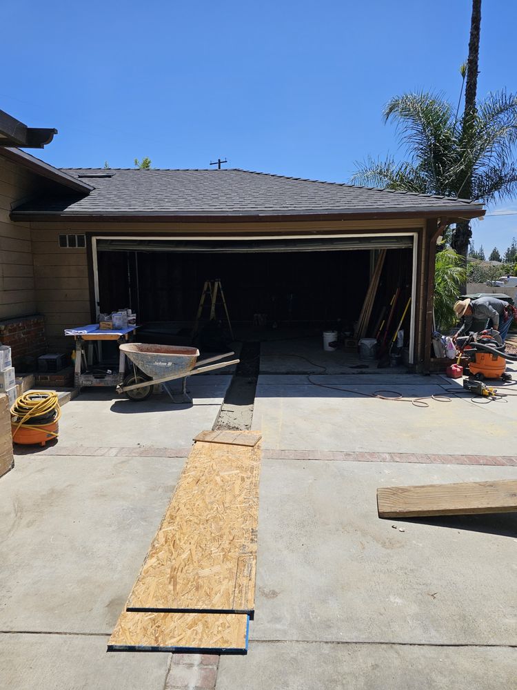 Garage construction work in progress by IBR Saldana